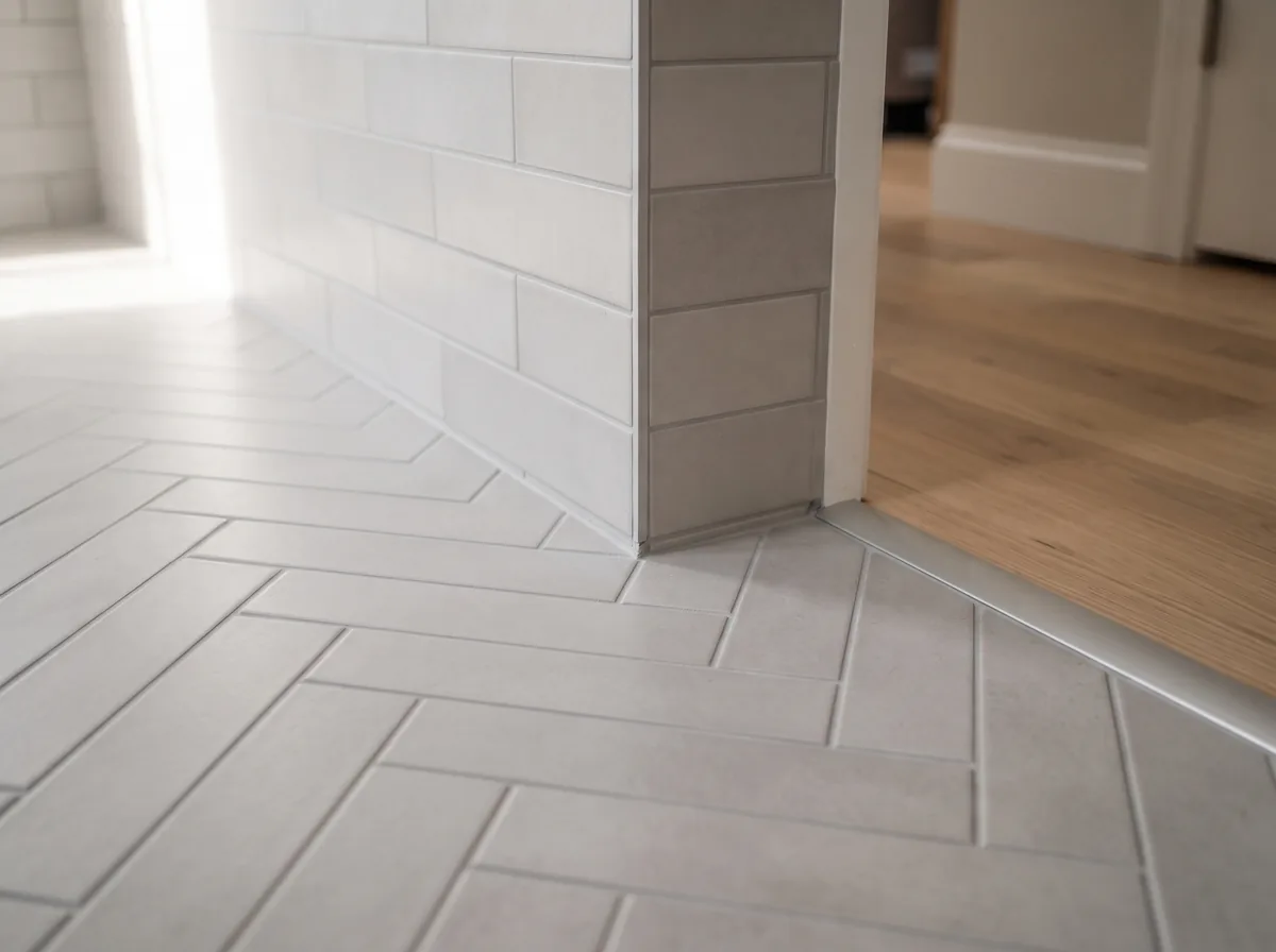 Detailed tile installation