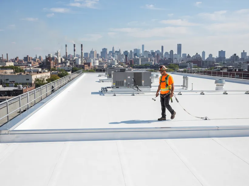 Commercial flat roof